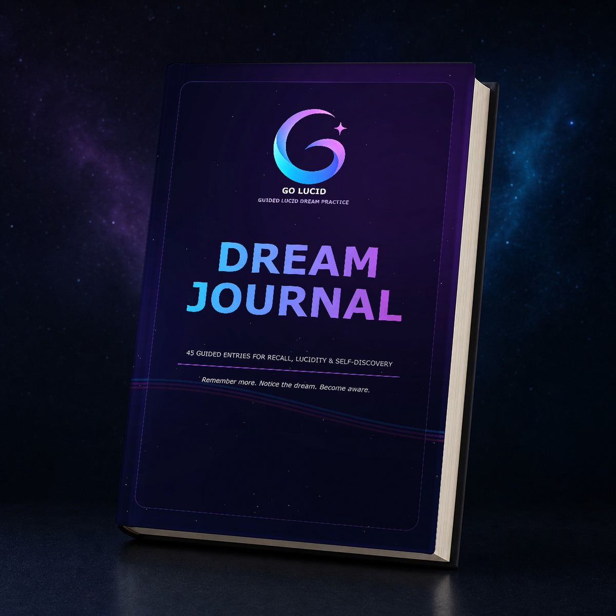 Go Lucid Dream Journal hardcover, English