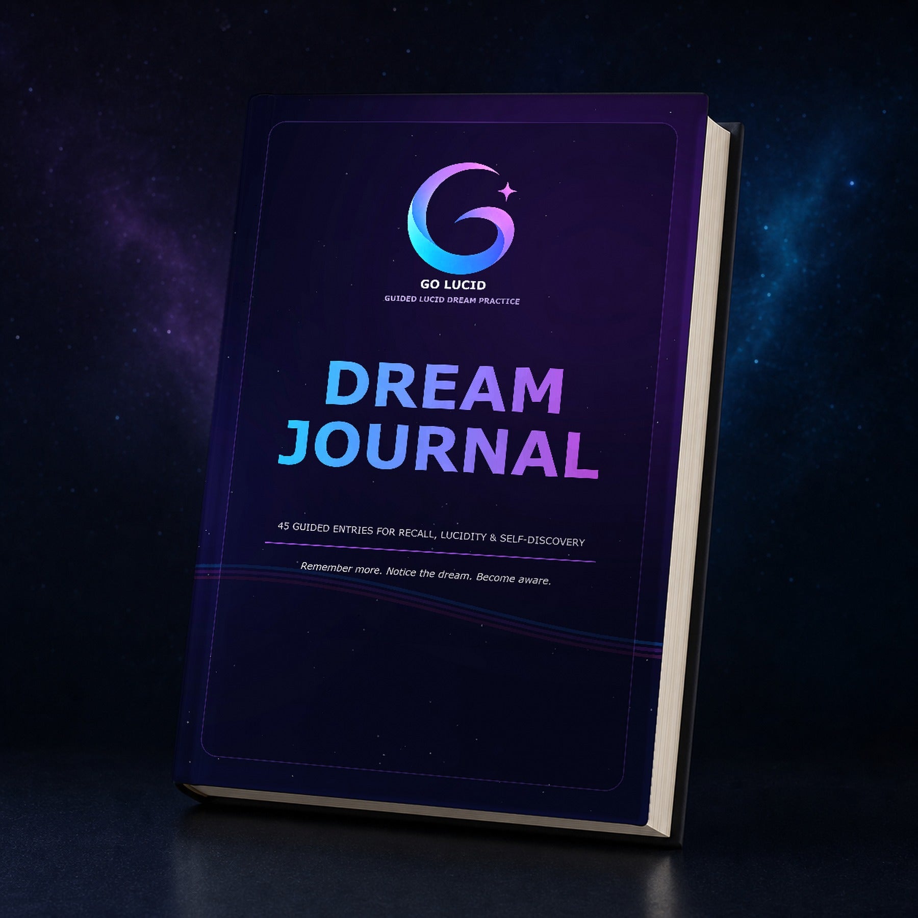 Go Lucid Dream Journal hardcover, English