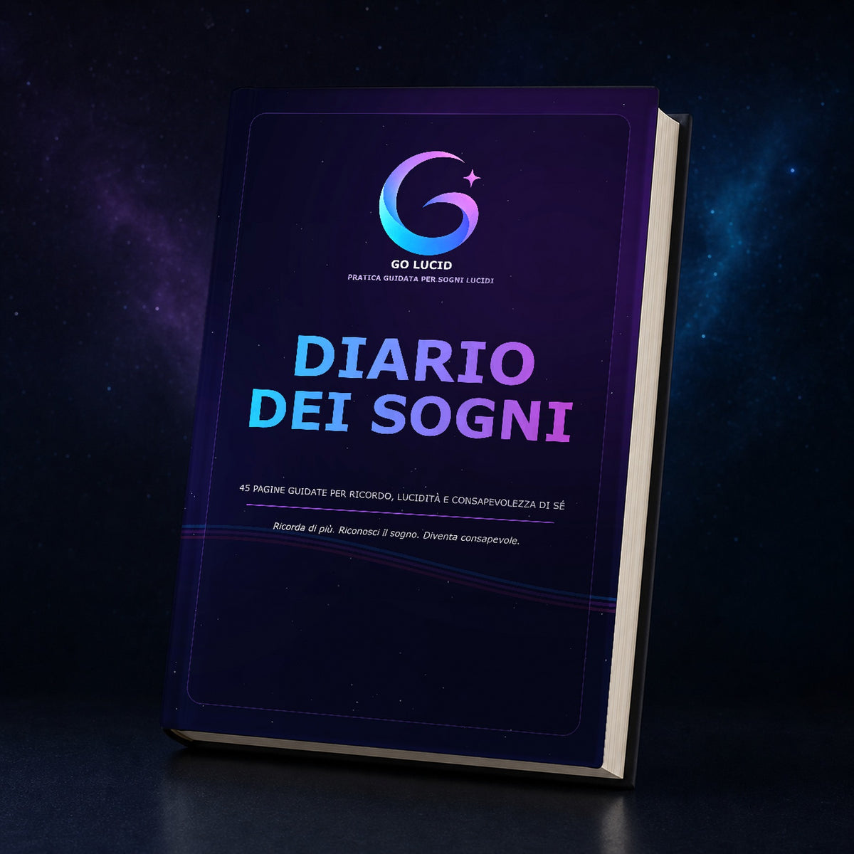 Go Lucid Dream Journal con copertina rigida, Italiano
