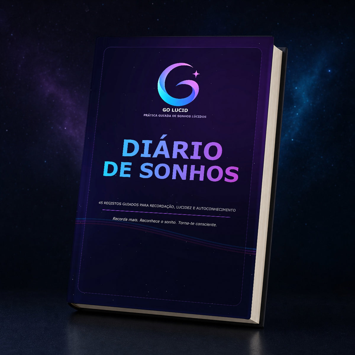 Go Lucid Dream Journal capa dura, Português