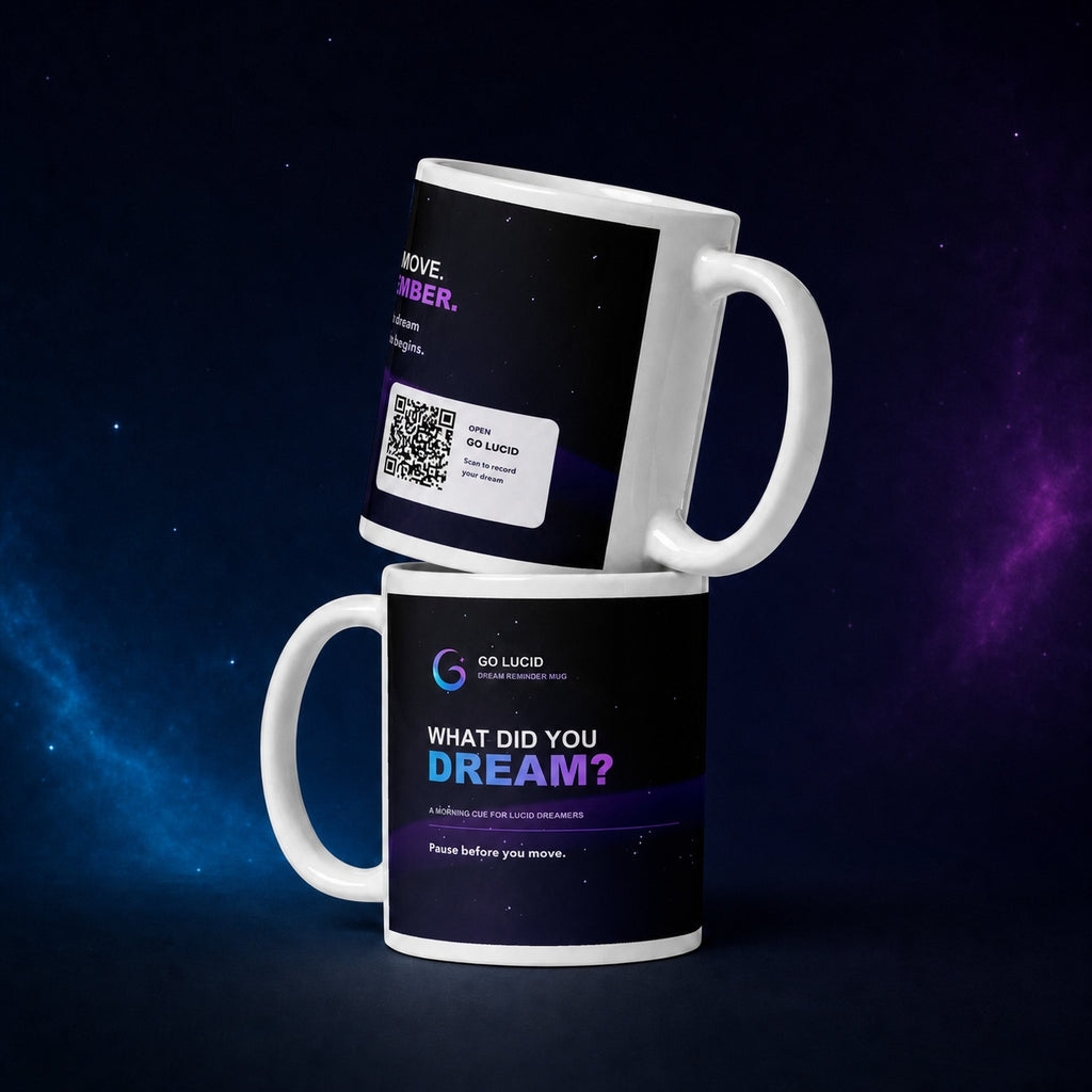 Go Lucid dream reminder mug, English approved final mockup